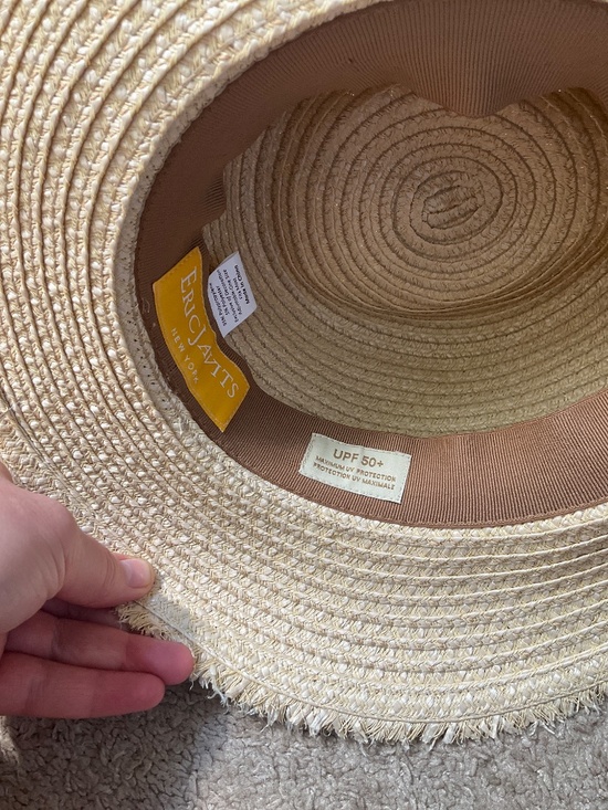 Ivory Straw Fedora Hat with Wide Band
